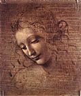 Leonardo Da Vinci Famous Paintings - Female Head